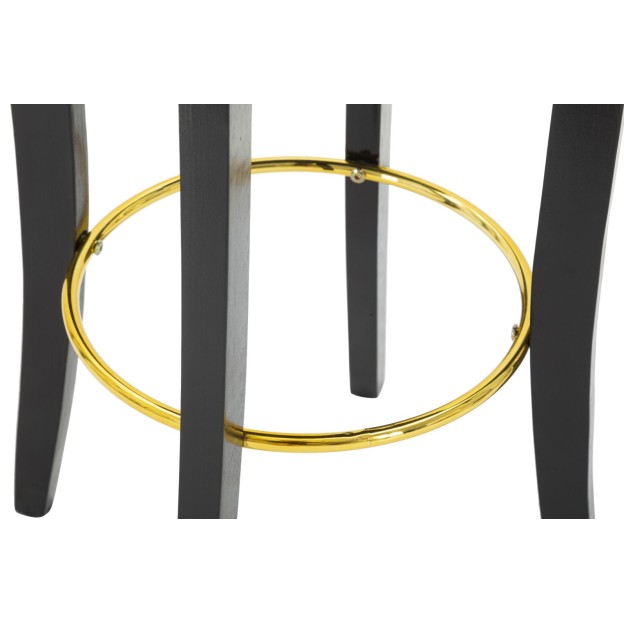 TABUR DE BAR LUXY NEGRU CM 46X48X96