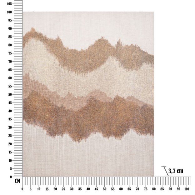 TABLOU ARTĂ MANUAL BROWNY CM 80X3,7X100 