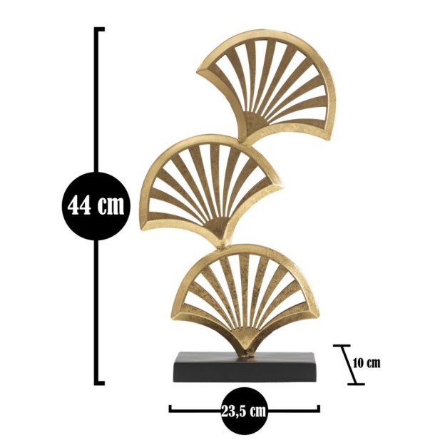 FIGURA TRIPLA FRUNZE CM 23,5X10X44 