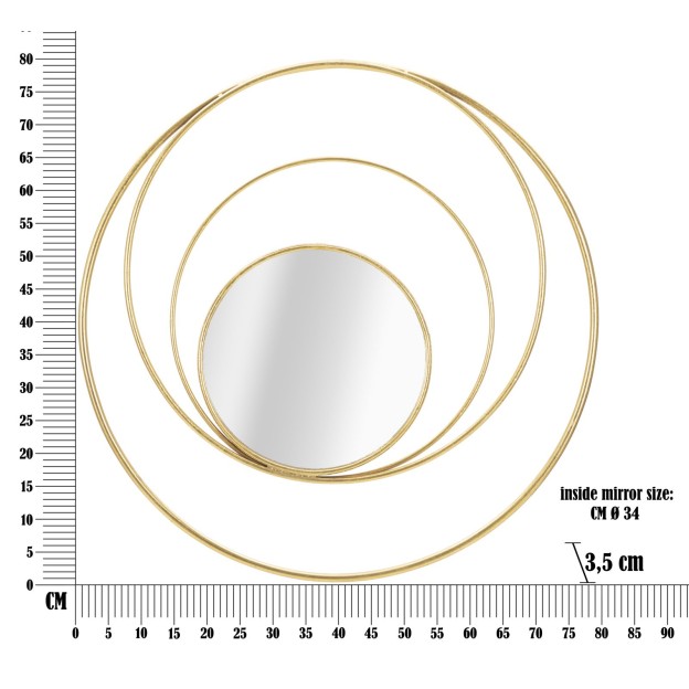 OGLINDA DE PERETE ARC GLAM 80X3,5 