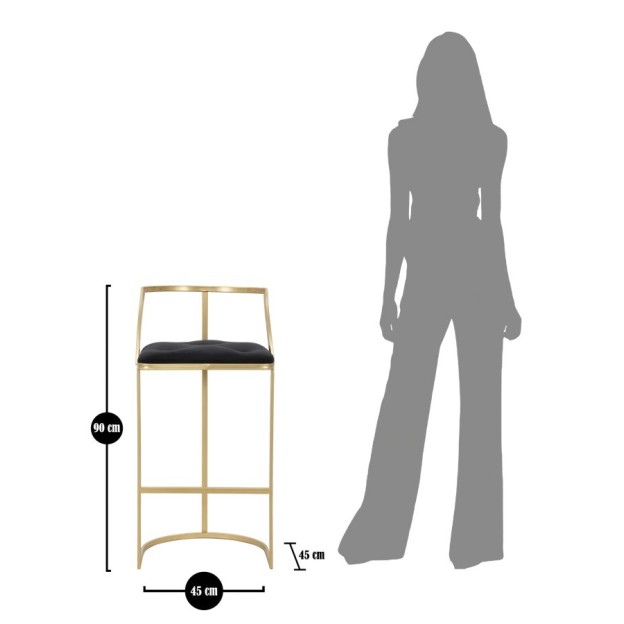 TABURET DE BAR ISTANBUL CM Ø 45X90 