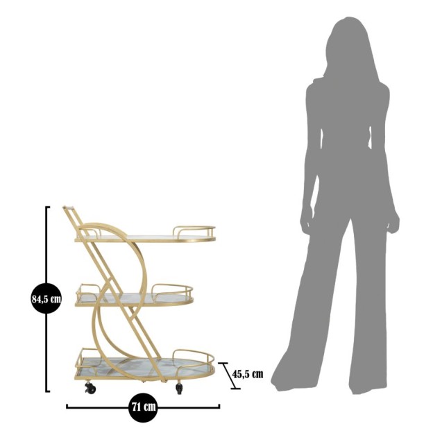 CARUCIOR MARMURA STICLA MIX CM71X45,5X84,5 