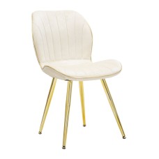 Scaun paris space cream/aur set 2 46x58x77