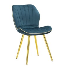 Scaun paris space coada/aur set 2 pz cm 46x58x77
