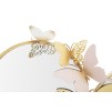 OGLINDA DE PERETE DUBLA FARFALLE ROZ CM 81X3X52,5 
