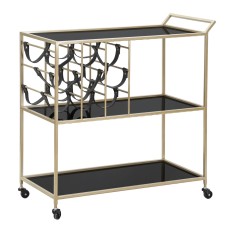 Carucior cu spatiu de depozitare sticle 79x39,5x82