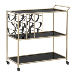 Carucior cu spatiu de depozitare sticle 79x39,5x82