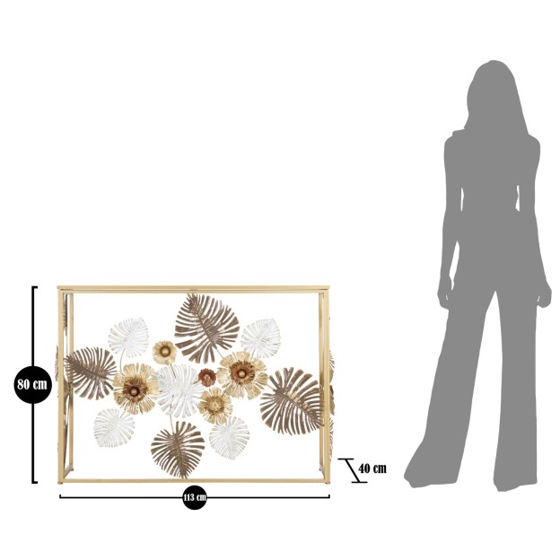 CONSOLA GLAM FLORIS CM 113X40X80 
