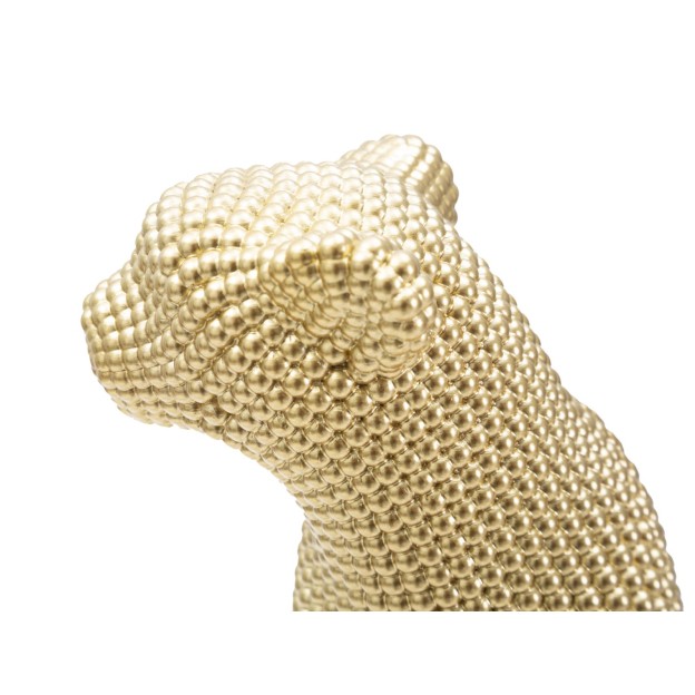 FIGURINA LEOPARD GOLD CM 23X15,5X29 