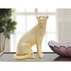 FIGURINA LEOPARD GOLD CM 23X15,5X29 