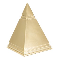 FIGURINA PIRAMID GOLD CM 11,5X11,5X15,5 | HomeVibes