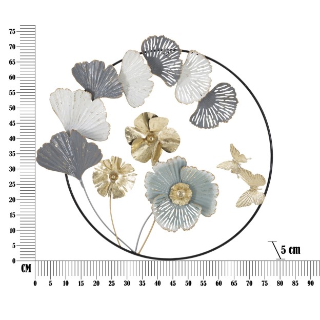 PANOU FIER PERETE CAMPUR ROTUND CM 78,5X5X74 