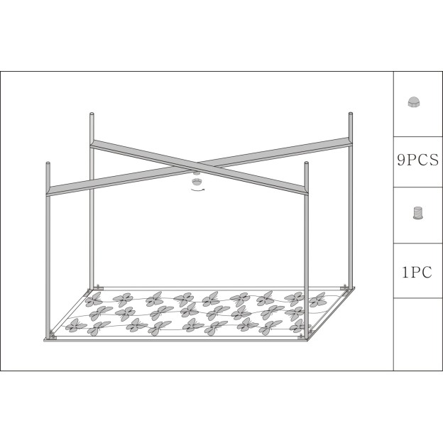 CONSOLA FLUTURI STICLA CM 100X35X80 