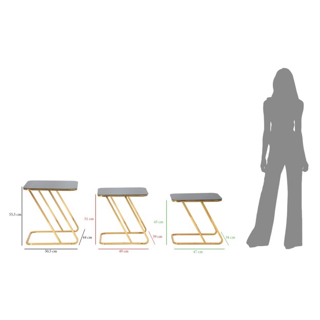 SET 3 MESE SIMPLU 44X50,5X55,5-39X49X51-34X47X45 