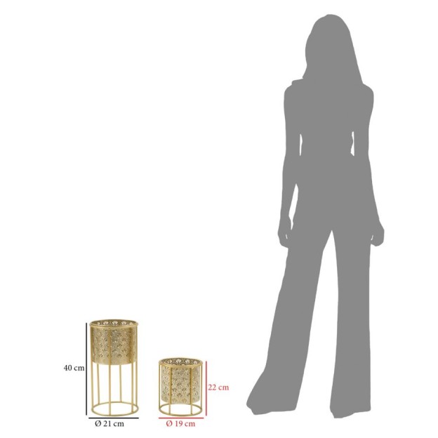 SET 2 SUPORTI PENTRU GHIVECE GOLLY 21X40-19X22 