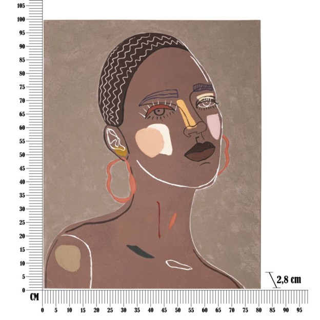 TABLOU TRIBAL -A- CM 80X2,8X100 