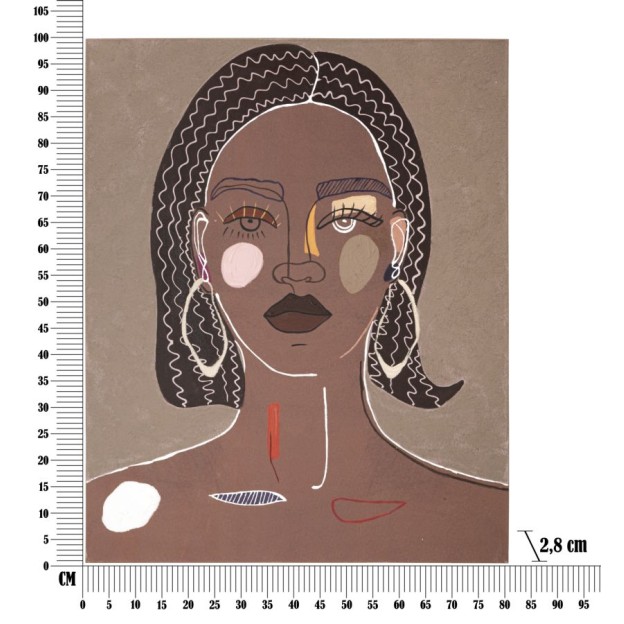 TABLOU TRIBAL -A- CM 80X2,8X100 