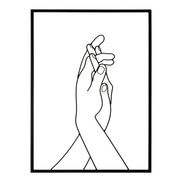 DECORAȚIE DE PERETE SIMPLY MÂINI CM 40X1X55 