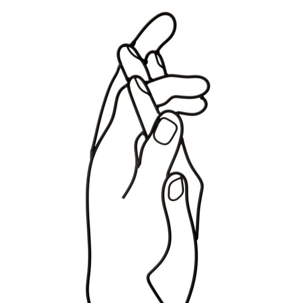 DECORAȚIE DE PERETE SIMPLY MÂINI CM 40X1X55 