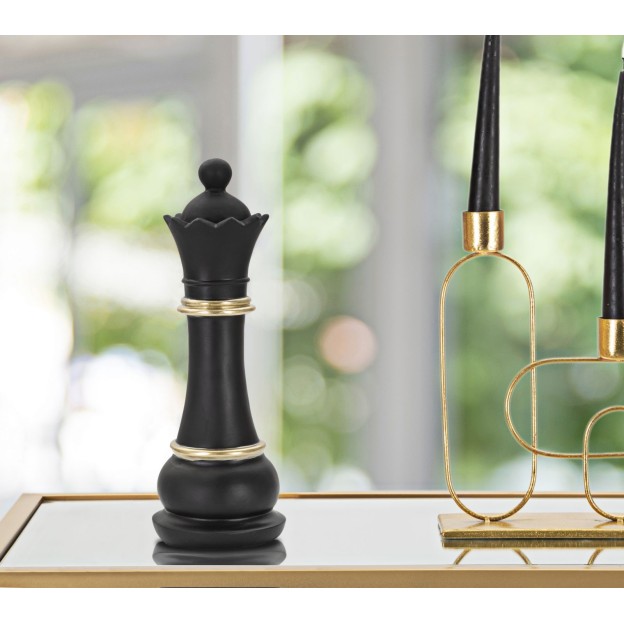 FIGURINA REGINA NEGRU CU AURIU 9X25,5 