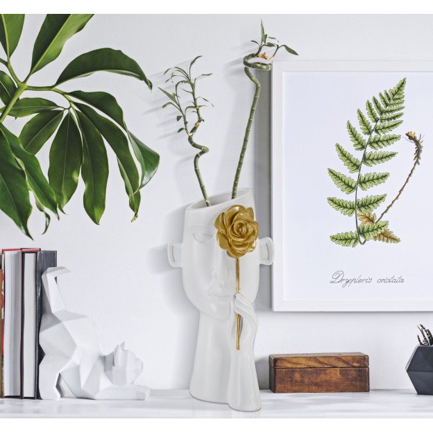 VAZA FACE C/FIORE CM 14X13X27 