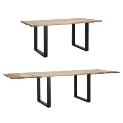 Masa -extensibila 180x90x77-lungime totala 280 (lemn de mango)