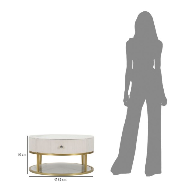 MASA BAFETA MONTPELLIER CREMA CM Ø 75X36 