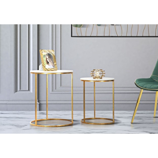 SET 2 MESE SIMPLY MARMURA 52X63-42X53