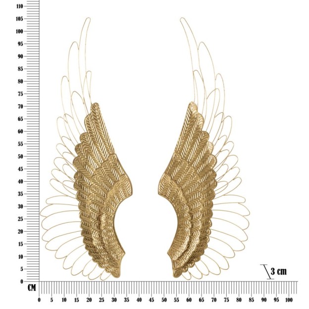 PANOU DE PERETE FIER ALI PLUS SET 2 BUC CM 37X3X105,5 