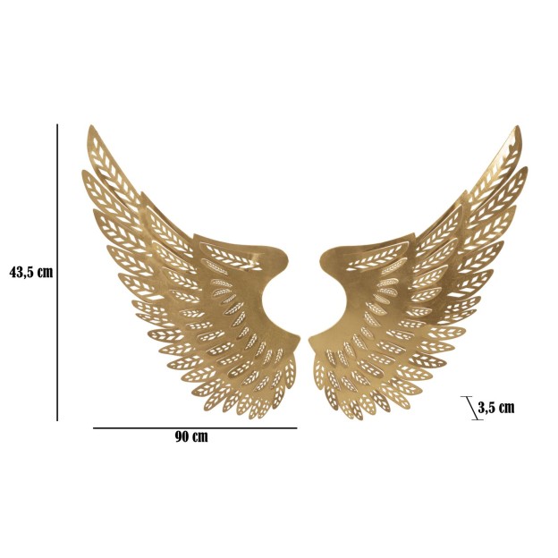PANOU DE PERETE FIER DIN 2 BUCATI 90X3,5X43,5 