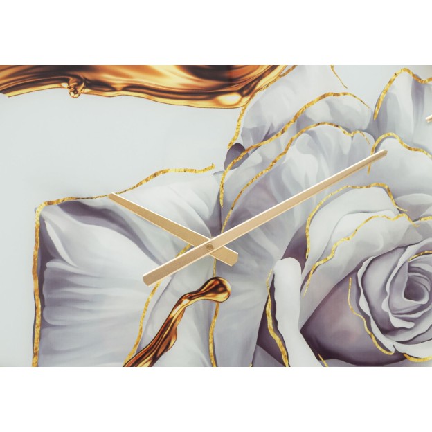 CEAS DE PERETE TRANDAFIR DIN STICLA 60X5 