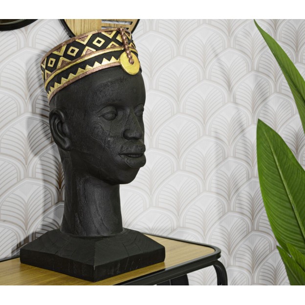 FIGURINA MASSAI MAN 25X25X56 