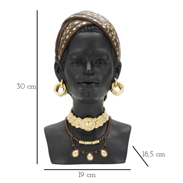 FIGURINA MASSAI FEMEIE CM 19X18,5X30