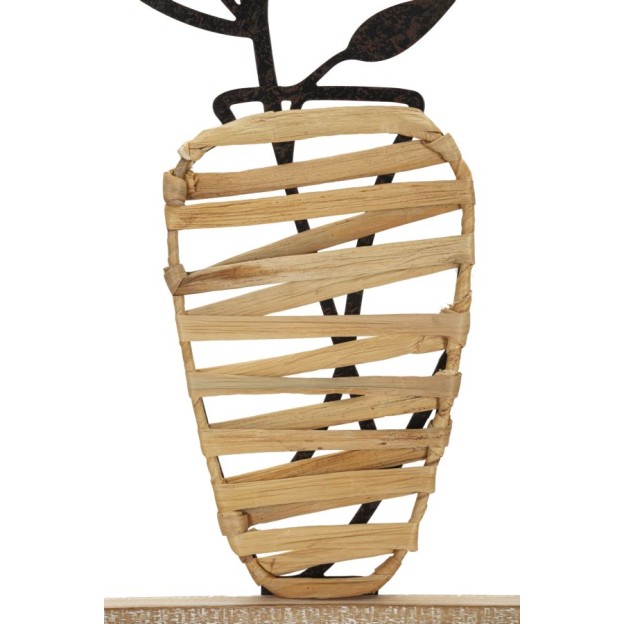 PANOU DE PERETE FIER/LEMN VASO CM 40X3,5X80 