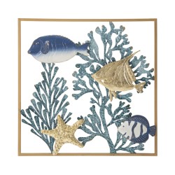 PANOU DE PERETE FIER PESTE CM 50,2X3,8X50,2 | HomeVibes