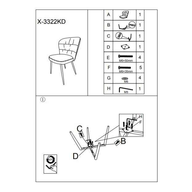 SCAUN LOSANNA VERDE SET 2 PZ CM 58X60,5X85 