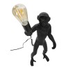 LAMPĂ DE MASA MONKEY NEGRĂ CM Ø 26X34X55 