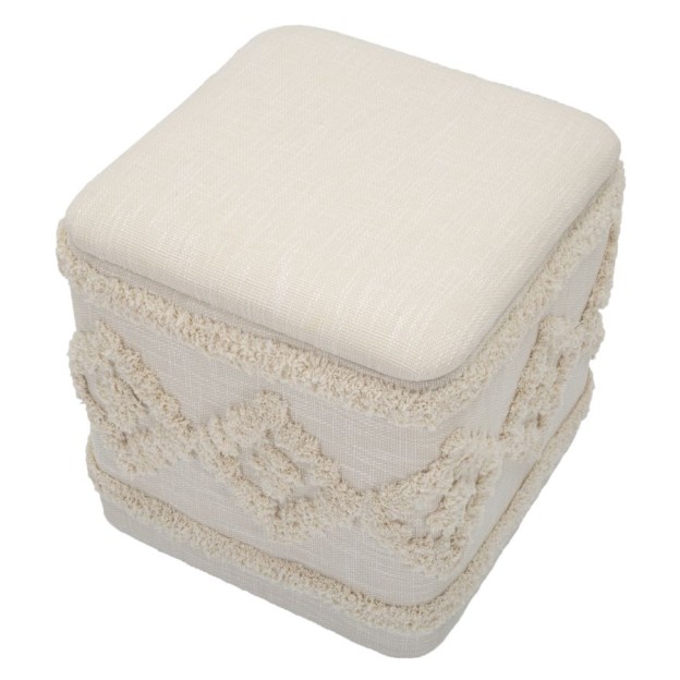 TABURET CU SPATIU DEPOZITARE PATRAT DAMASCO 40X40X40