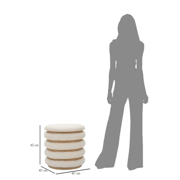 TABURET DAMASCO LINE CM Ø 40X42