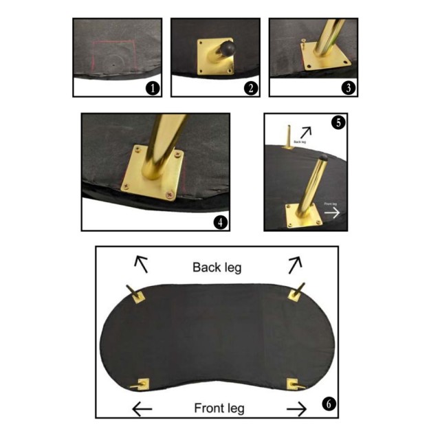 CANAPEA CU PERNE NEGRE LOZE OSLO 185X84X68