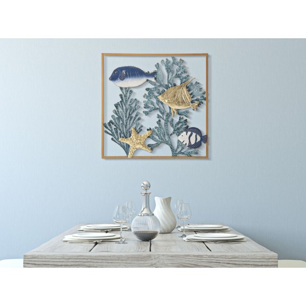 PANOU DE PERETE FIER PESTE CM 50,2X3,8X50,2 