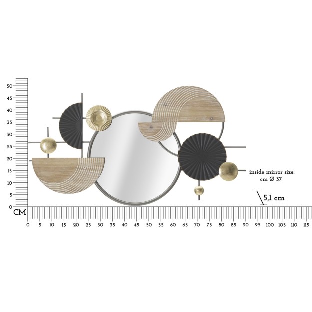 Oglinda de perete ABSTRACT CM 90,2X5,1X50,2 
