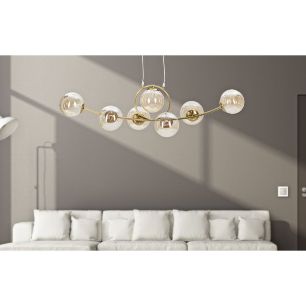 PLAFONIERA JAPONIA 7 LUMINI CM 115X30X36