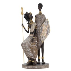 STATUIE FAMILIA TRIBALA MASAI CM 16,5X11,5X38 | HomeVibes