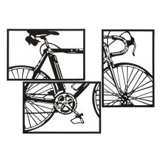 SET DE BICICLETE PANOURI DE PERETE 3 BUC CM 40X1,3X60 (DIMENSIUNE O SINGURA BUC)