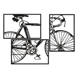SET DE BICICLETE PANOURI DE PERETE 3 BUC CM 40X1 | HomeVibes