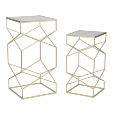 SET 2 MASUTE GLASSY COPPIA 50X50X100-40X40X80