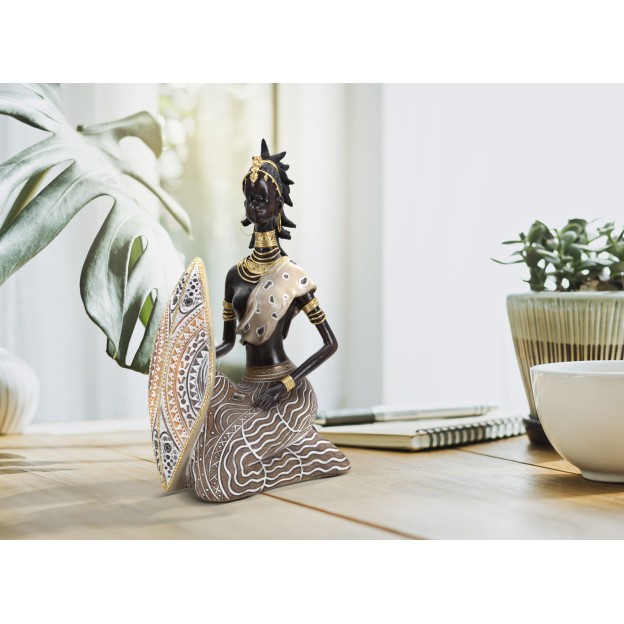 STATUIE TRIBAL MASAI CM 13,5X9X24,5 