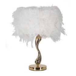 LAMPA DE MASA CARUT ALB CM Ø 25X47