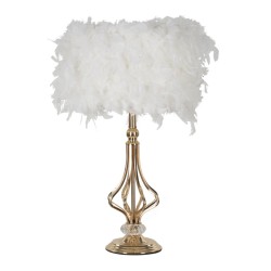 LAMPĂ DE MASA TARTY ALB CM Ø 25X54